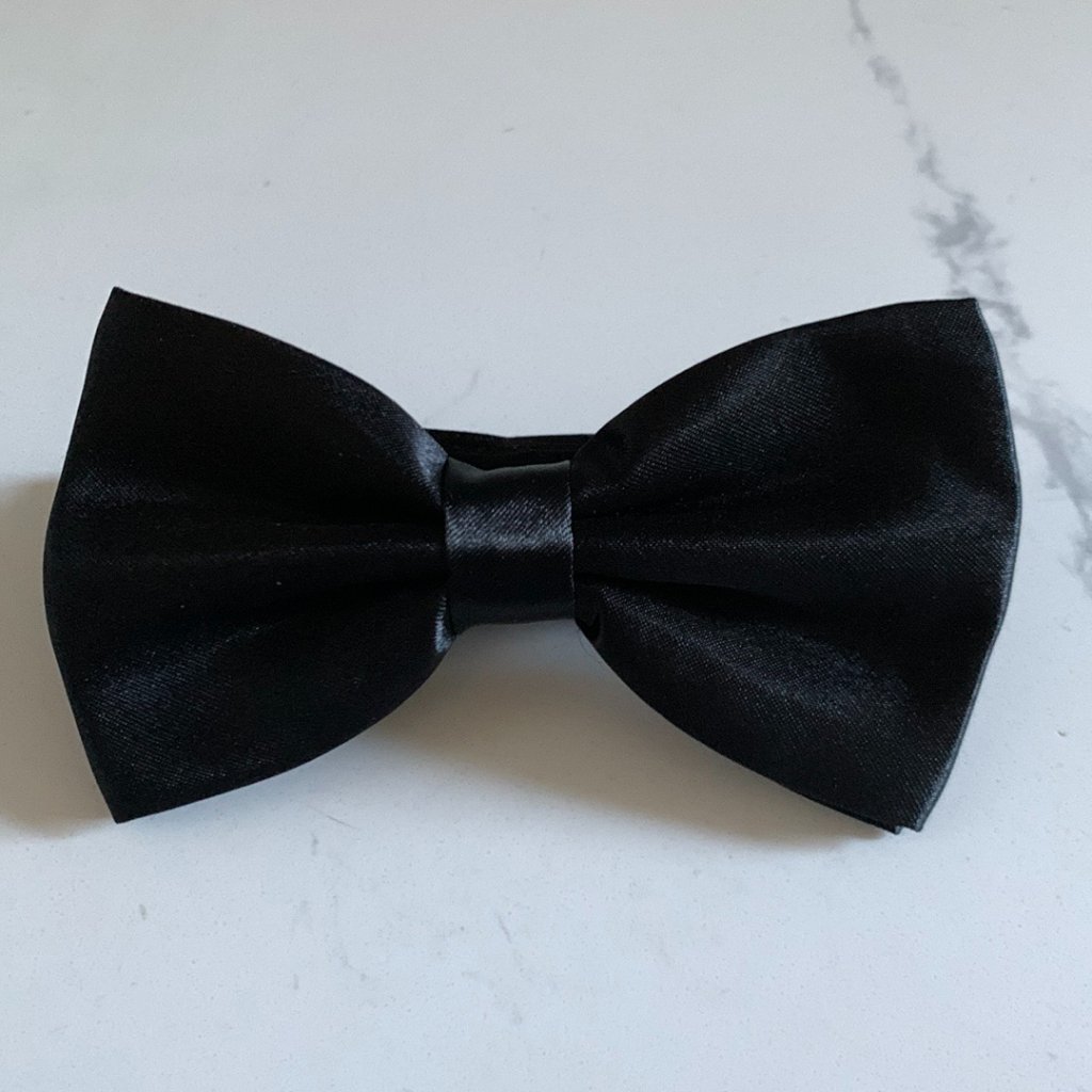 Solid Satin Adjustable Bow Tie